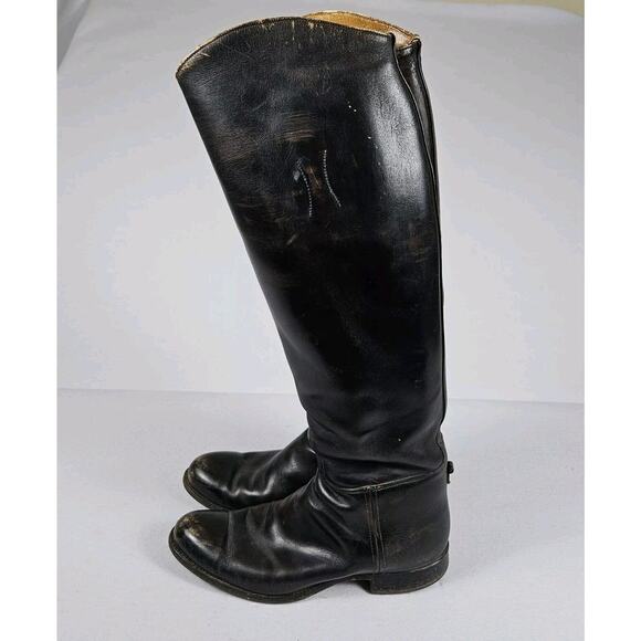 Vtg DEHNER Womens 10 Stock Dress Equestrian Riding Show Boot Leather Tall NARROW - Picture 6 of 16